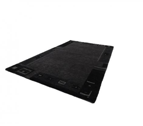 Preview: Nepal Indien schwarz grau 180 x 120 cm